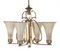 Art Deco Opaline Glass Chandelier, 1930s 1