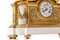 Louis XVI Gilded Bronze & Marble Mantel Clock, 1850s, Image 3