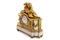 Louis XVI Gilded Bronze & Marble Mantel Clock, 1850s 2