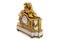 Louis XVI Gilded Bronze & Marble Mantel Clock, 1850s, Image 2