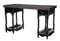 Mesa china de madera lacada en negro, siglo XIX, Imagen 2