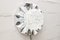 Chrome & 3D Glass Flush Mount or Wall Sconce, 1960s, Image 4