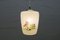 Glaslampe mit handgemaltem Max & Moritz Motiv, 1950er 2