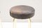 Mid-Century Golden Cowhide Bar Stools, 1960s, Set of 2, Image 8