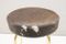 Mid-Century Golden Cowhide Bar Stools, 1960s, Set of 2, Image 9