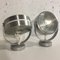 Glass & Aluminum Sconces, 1970s, Set of 2, Image 4