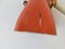 Lampe Ciseaux Orange et Beige Plaqué Cuivre de Helo Leuchten, 1960s 10