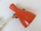 Orange and Beige Copper-Plated Scissor Lamp from Helo Leuchten, 1960s 7