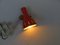 Orange and Beige Copper-Plated Scissor Lamp from Helo Leuchten, 1960s 21