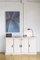 Vintage Sideboard aus Aluminium & Pinienholz 3