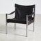 Vintage Safari Chair in Black from Johanson Design, 1960s, Image 1