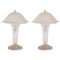 Glass Table Lamps from Hettier & Vincent, 1930s, Set of 2 1