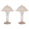 Glass Table Lamps from Hettier & Vincent, 1930s, Set of 2 2