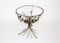 Metal and Glass Flower Bouquet Coffee Table, 1950s, Image 1