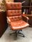 Vintage Executive Brown Leather Chair, 1970s 1