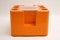 Carrito de bar Bacco de fibra de vidrio naranja de Sergio Mazza para Artemide, años 60, Imagen 1