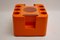 Carrito de bar Bacco de fibra de vidrio naranja de Sergio Mazza para Artemide, años 60, Imagen 2
