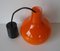 Orange Vintage Deckenlampe von Peill & Putzler 8