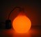 Orange Vintage Deckenlampe von Peill & Putzler 9