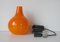 Orange Vintage Deckenlampe von Peill & Putzler 3