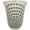 Vase Damiers Vintage Emaillé Noir par René Lalique 1