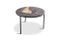 Mid-Century Coffee Table with Black Steel Frame & Mosaic Inlay 2