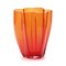 Kleine orangefarbene Petalo Vase von Alessandro Mendini für Purho 1