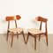 Dining Chairs by Louis van Teeffelen for WéBé, 1960s, Set of 2 2