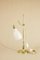 Lámpara de mesa regulable vintage de latón, años 30, Imagen 5