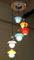 Lámpara de araña Incamiciato de vidrio con seis luces de Stilnovo, años 50, Imagen 10