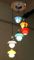 Six Light Incamiciato Glass Chandelier from Stilnovo, 1950s, Image 10