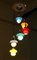 Lámpara de araña Incamiciato de vidrio con seis luces de Stilnovo, años 50, Imagen 9