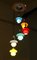 Six Light Incamiciato Glass Chandelier from Stilnovo, 1950s 9