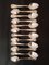 Antique Silver-Plated Coffee Spoons, Set of 12, Image 1