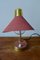 Lampe Rouge & Or, 1950s 7