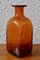 Vase Vintage en Verre Marron, Danemark 1