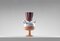 #03 Mini HYBRID Vase in Light Blue, White, & Maroon by Tal Batit 1