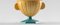 Vase #05 Mini HYBRID Turquoise et Jaune Moutarde par Tal Batit 3