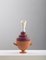 #02 Mini HYBRID Vase in Maroon, White, & Light Blue by Tal Batit 1