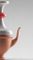 Vaso piccolo #07 HYBRID grigio e rosso di Tal Batit, Immagine 2