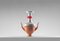 #07 Mini HYBRID Vase in Grey & Red by Tal Batit 1