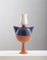 #03 Medium HYBRID Vase in Cobalt, Red, & White by Tal Batit 1