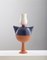 #03 Medium HYBRID Vase in Cobalt, Red, & White by Tal Batit, Image 1