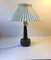 Mid-Century Grey Ceramic Table Lamp from Søholm, 1960s, Image 1