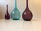 Swedish Modernist Glass Vases by Arthur Percy for Gullaskruf, 1950s, Set of 3, Image 2