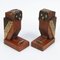 Art Deco Wooden Owl Bookends, 1930s, Image 1