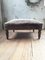 Antique French Crushed Velvet Pouf 1