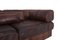 Brown & Cognac Leather Modular Sofa from de Sede, Image 12