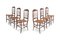 Antique Cherrywood & Wicker Chiavari Dining Chairs, Set of 6 1