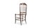 Antique Cherrywood & Wicker Chiavari Dining Chairs, Set of 6 8